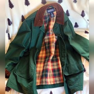 Land's End brand women's flannel lined barn coat size L (14-16)